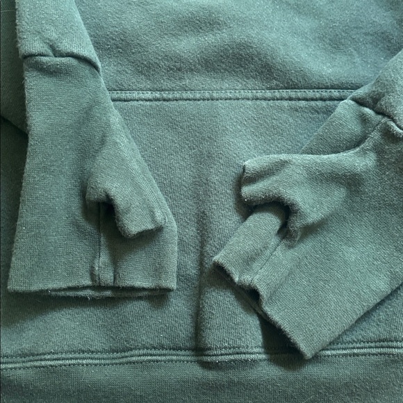 Handcuffs |Vintage 90s Skater Brand Green Pullover Hoodie Size Large Made in USA - Picture 5 of 11